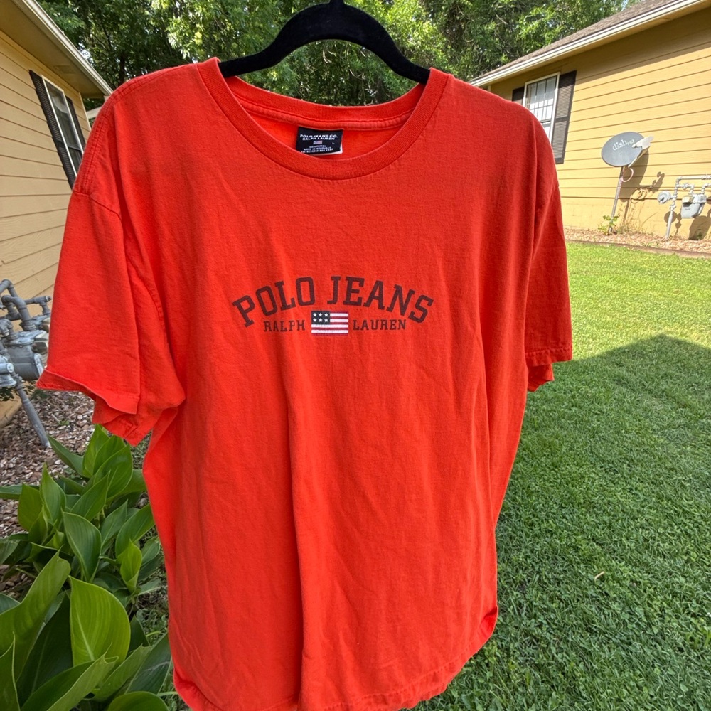 Ralph Lauren Polo Jeans Bright Orange tee
